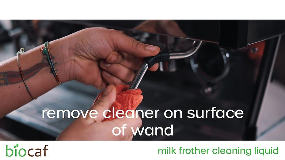 Biocaf Milk Frother Cleaning Liquid - How to Clean Steam Wands